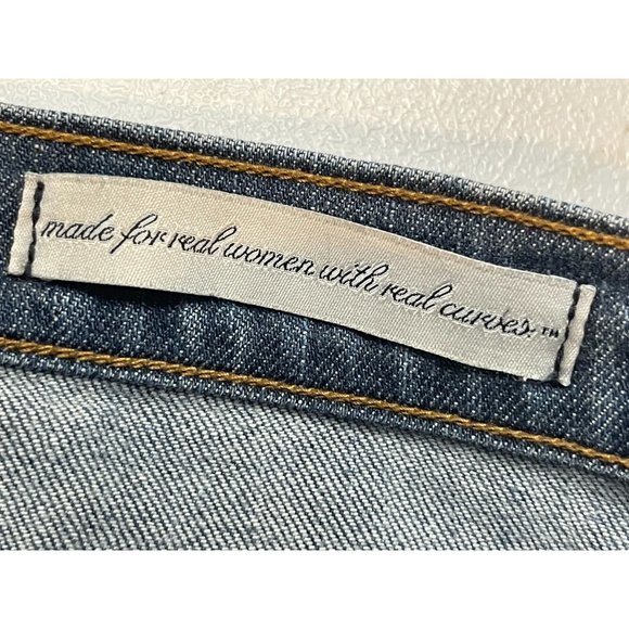 NYDJ Womens Jeans Straight Leg Mid Rise Five Design Pockets Stretch Blue Size 10 - Picture 8 of 10